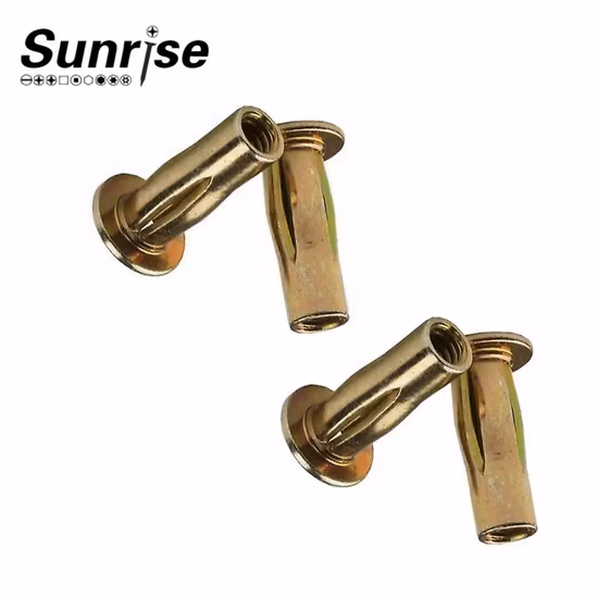 Steel Titanium Rivet Nut Extra Long Bulb Split Jack Nut Plus Cross Insert Rivet Nut