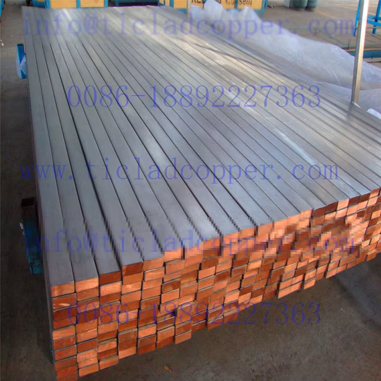 Ti Clad Copper Conductive Bus Bar Anode for Metallurgy Industry/ Titanium Clad Copper/ Titanium Bus Bar